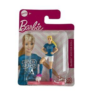 Barbie Soccer Doll Micro Collection Mattel Sport Athlete Mini Figure Toy